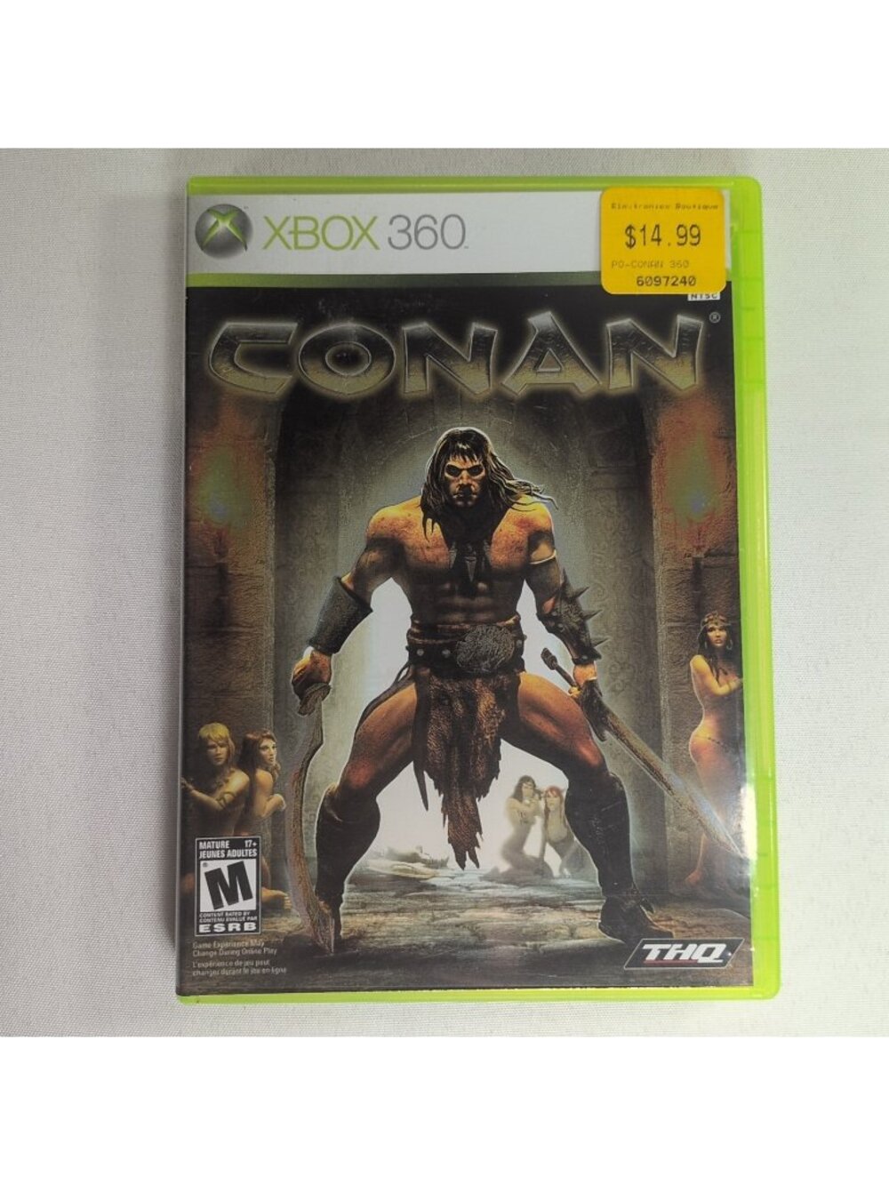 Conan Microsoft Xbox 360 CIB Tested Working Manual NTSC THQ
